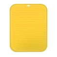 thumbnail image 1 of Unique Bargains Silicone Dish Drying Mat Reusable Sink Drain Pad Heat Resistant Yellow, 1 of 5