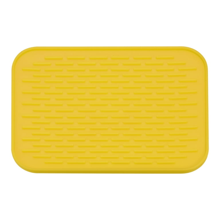 Unique Bargains Dish Drying Mat Silicone Drain Pad Heat Resistant