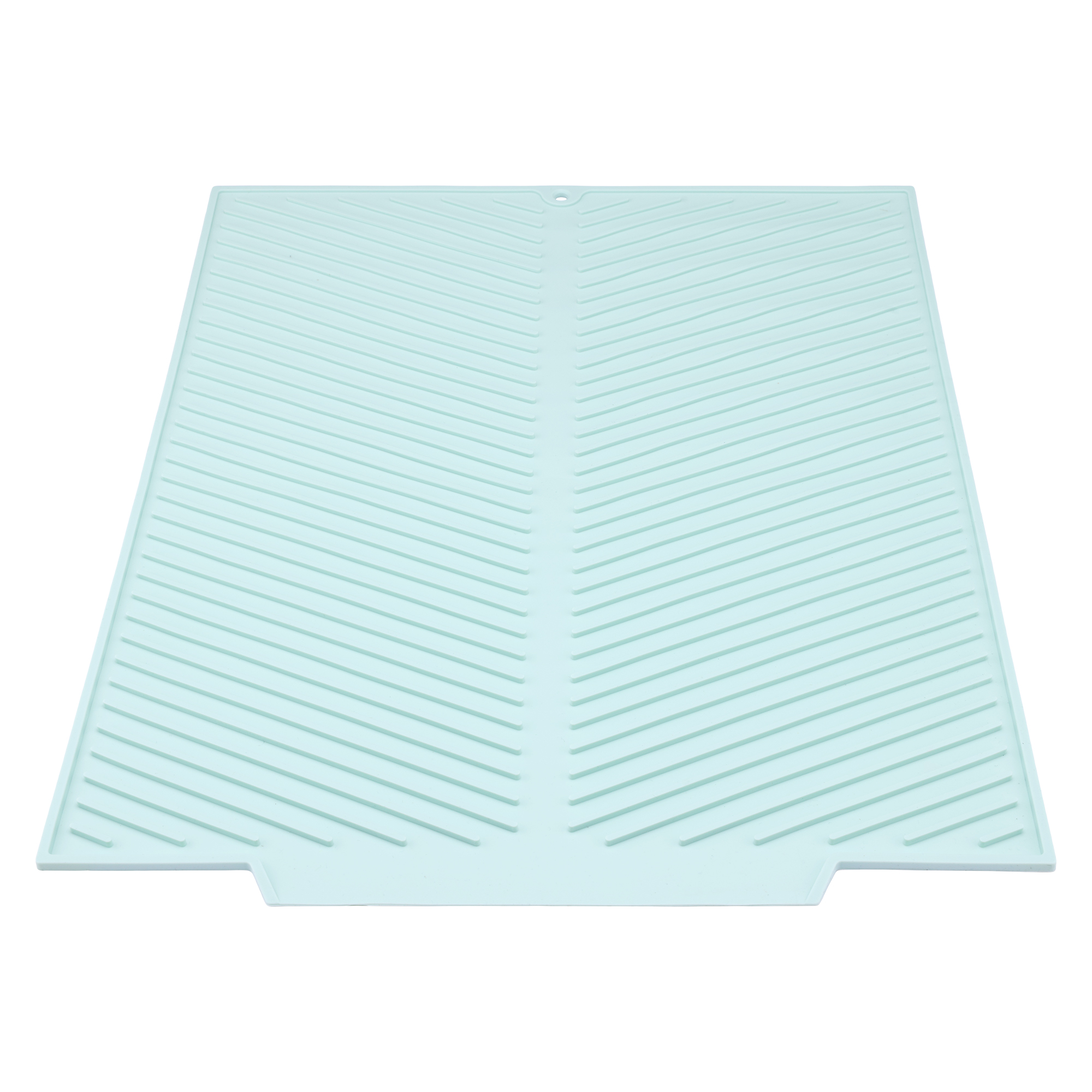 Unique Bargains Silicone Easy Clean Kitchen Dish Drying Mat Green 20.1*16.1 inch