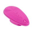 thumbnail image 1 of Unique Bargains Silicone Face Scrubber Soft Exfoliator Cleansing Brush for Facial Exfoliator Rose Red 3.15"x1.85"x1.14", 1 of 7