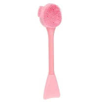 Unique Bargains Silicone Facial Cleansing Brush Multifunction Face Scrubber Pink