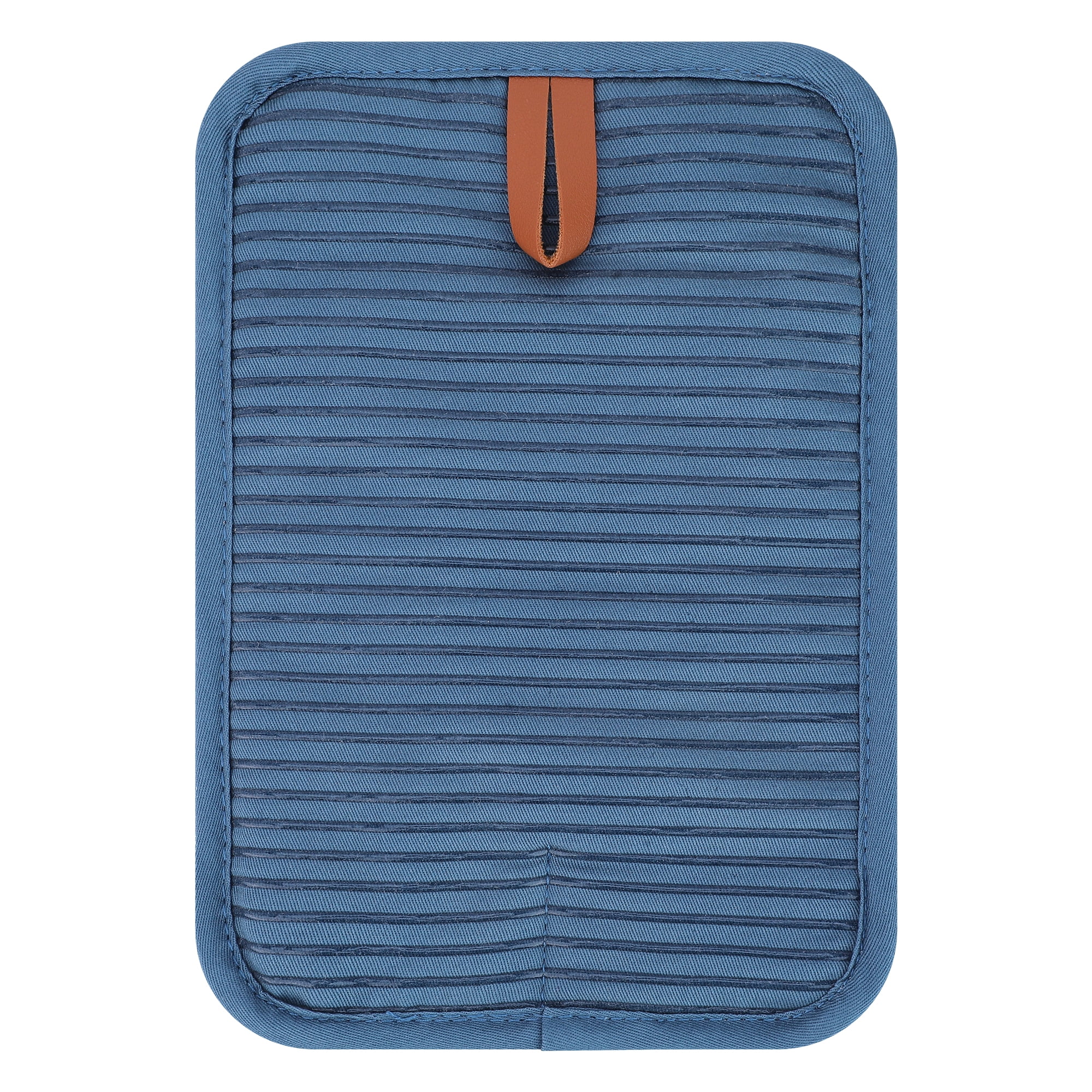 Unique Bargains Silicone Heat Resistant Trivets Non Slip Hot Pads Blue 1Pcs
