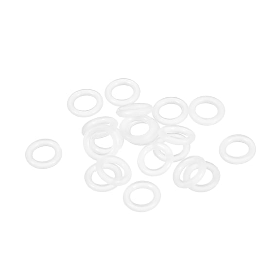 Unique Bargains Silicone O-Rings, 6mm Inner Diameter, 10mm OD, 2mm Width Seal Gasket 20pcs