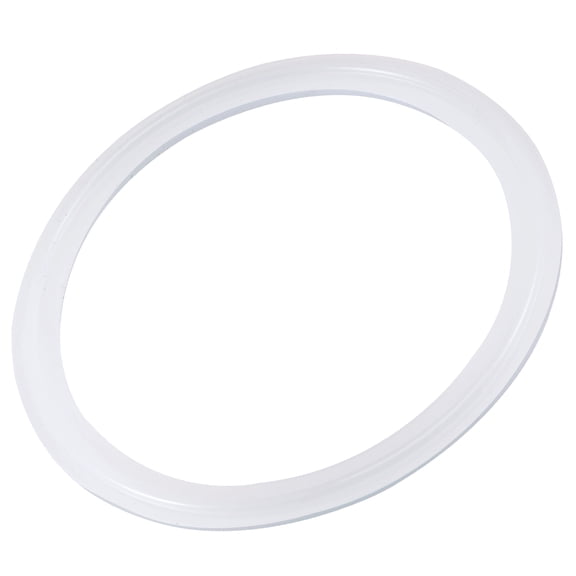 Unique Bargains Silicone Rubber Gasket Flange O-Ring for Vacuum Clamp White 4"