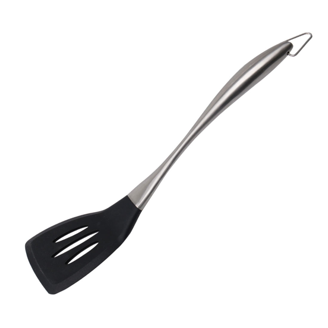 Unique Bargains Silicone Slotted Turner Spatula Stainless Steel Kitchen Utensils