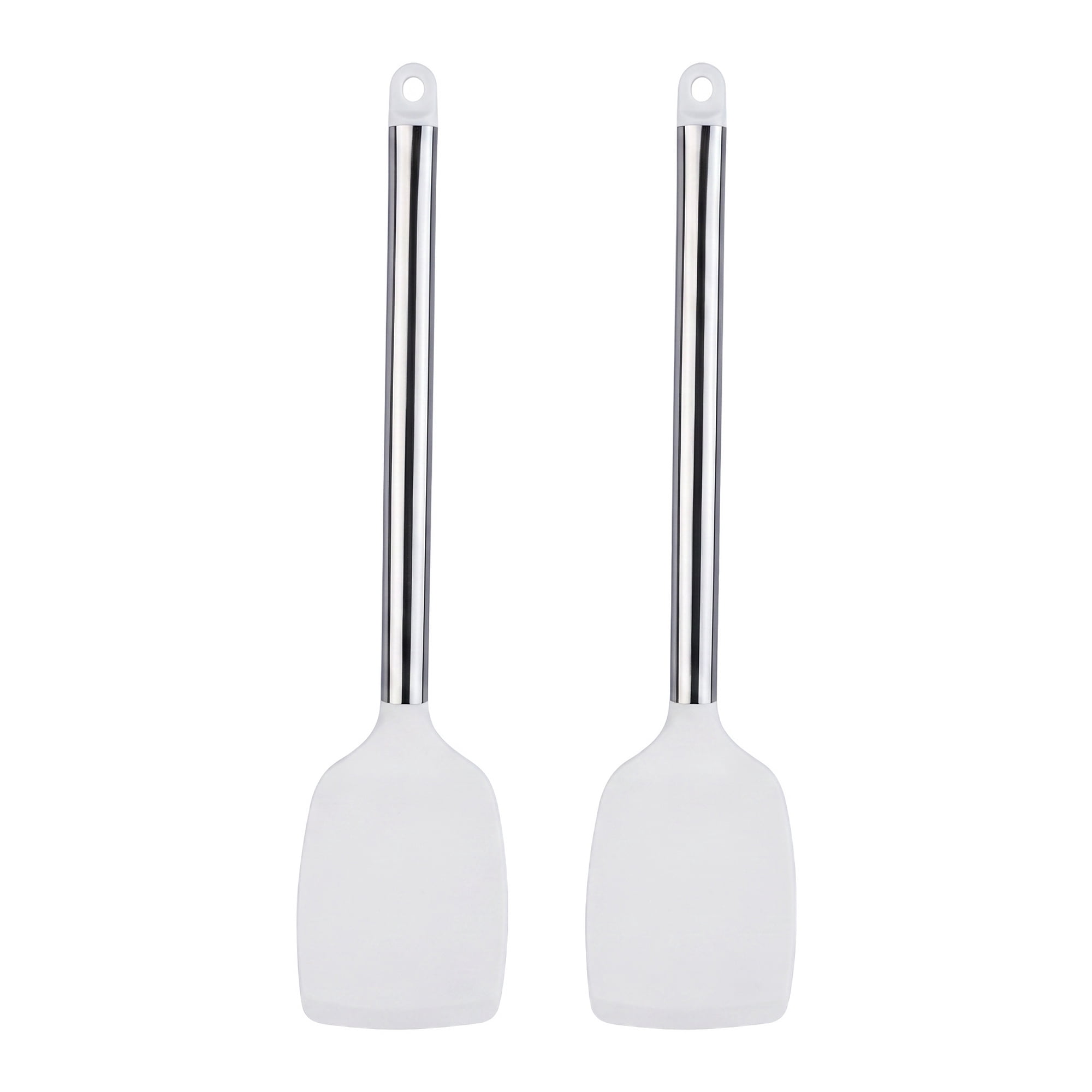 Unique Bargains Silicone Spatula Set, Kitchen Utensils with Rubber Tips Beige 13.4x3 in