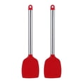 thumbnail image 1 of Unique Bargains Silicone Spatula Set, Kitchen Utensils with Rubber Tips Red 13.4x3 in, 1 of 5