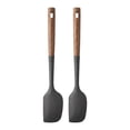 thumbnail image 1 of Unique Bargains Silicone Spatula Set, Kitchen Utensils with Tools Black 13.4x2.4x0.8 inch, 1 of 5