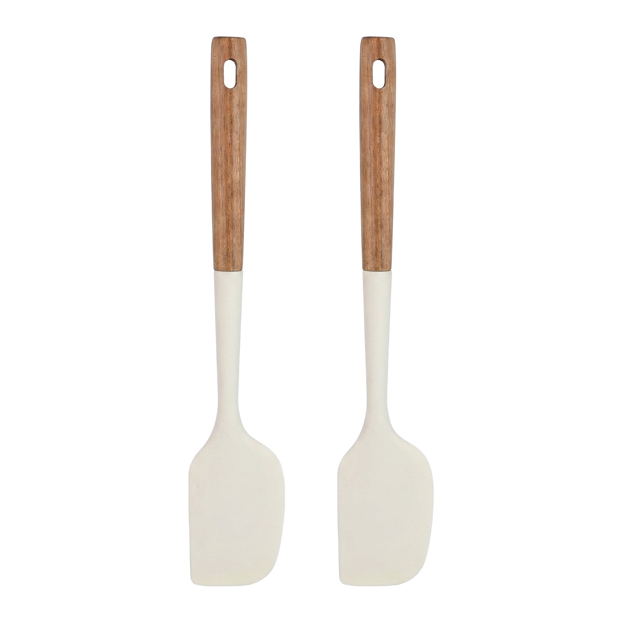 Unique Bargains Silicone Spatula Set, Kitchen Utensils with Tools Cream 13.4x2.4x0.8 inch