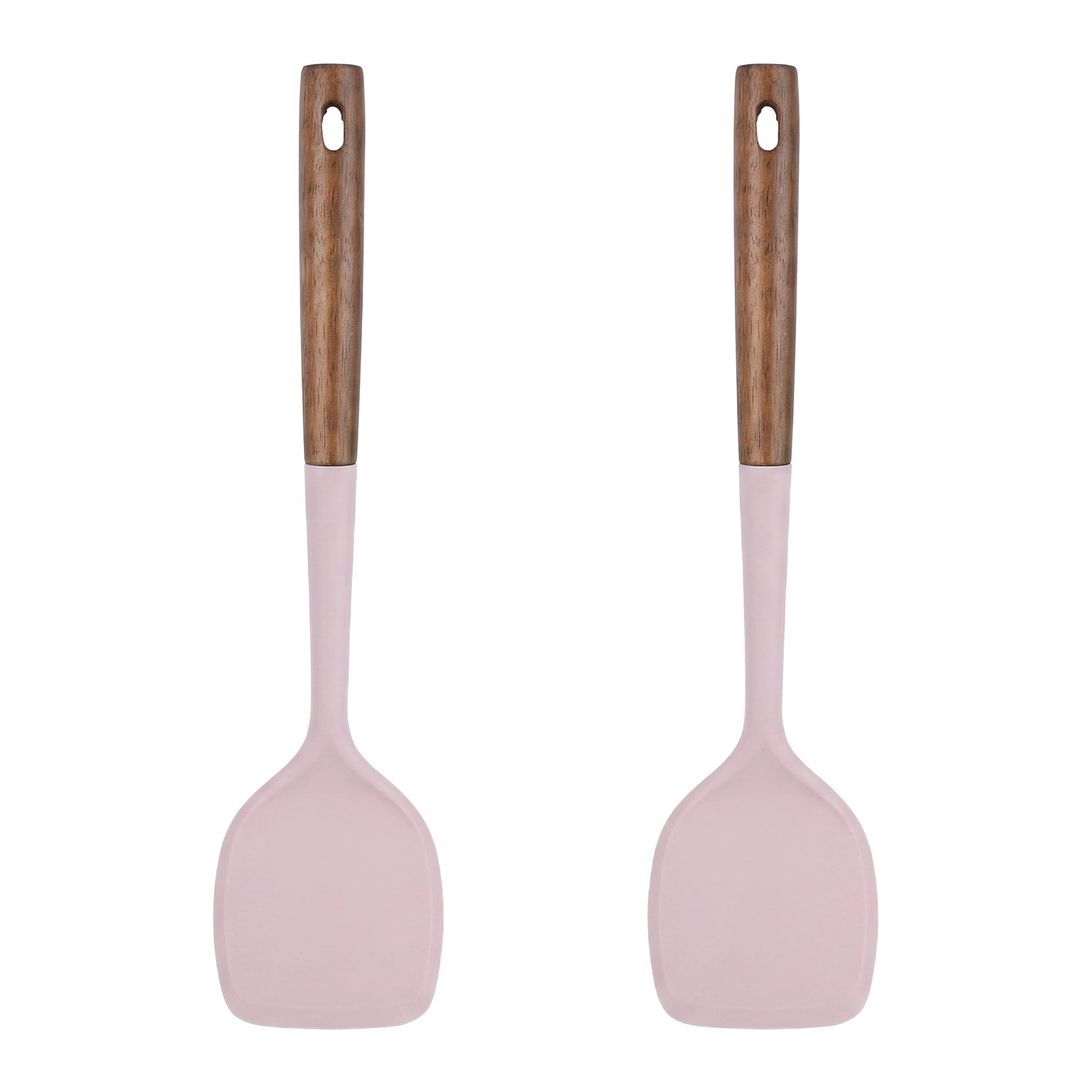 Unique Bargains Silicone Spatula Set, Kitchen Utensils with Tools Pink 13.4x3.1x0.8 inch
