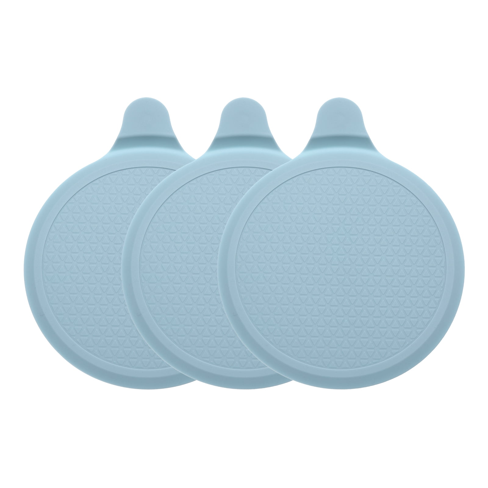Unique Bargains Silicone Tub Stopper Kitchen Bathtub Drain Cover Plug 5.9" Blue 3Pcs