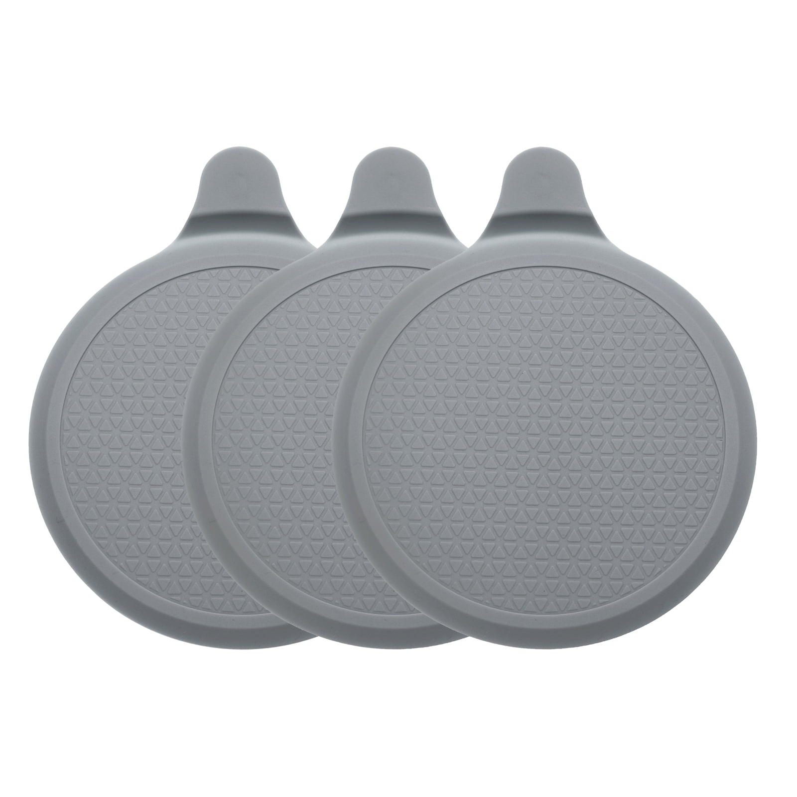 Unique Bargains Silicone Tub Stopper Kitchen Bathtub Drain Cover Plug 5.9" Grey 3Pcs