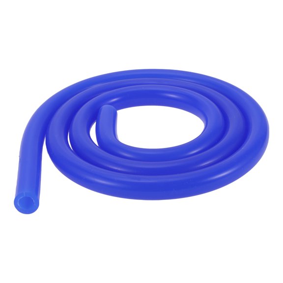Unique Bargains Silicone Vacuum Tubing Hose 130PSI Max Pressure High Temperature Automotive Vacuum Line Blue 1 Pcs 5Ft 3/8" 10mm ID 3mm Thickness