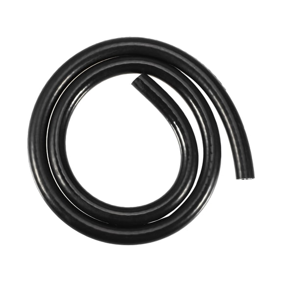 Unique Bargains Silicone Vacuum Tubing Hose Line Automotive Vacuum Hose Engine Air Intake Black ID 8mm 3.28ft Length
