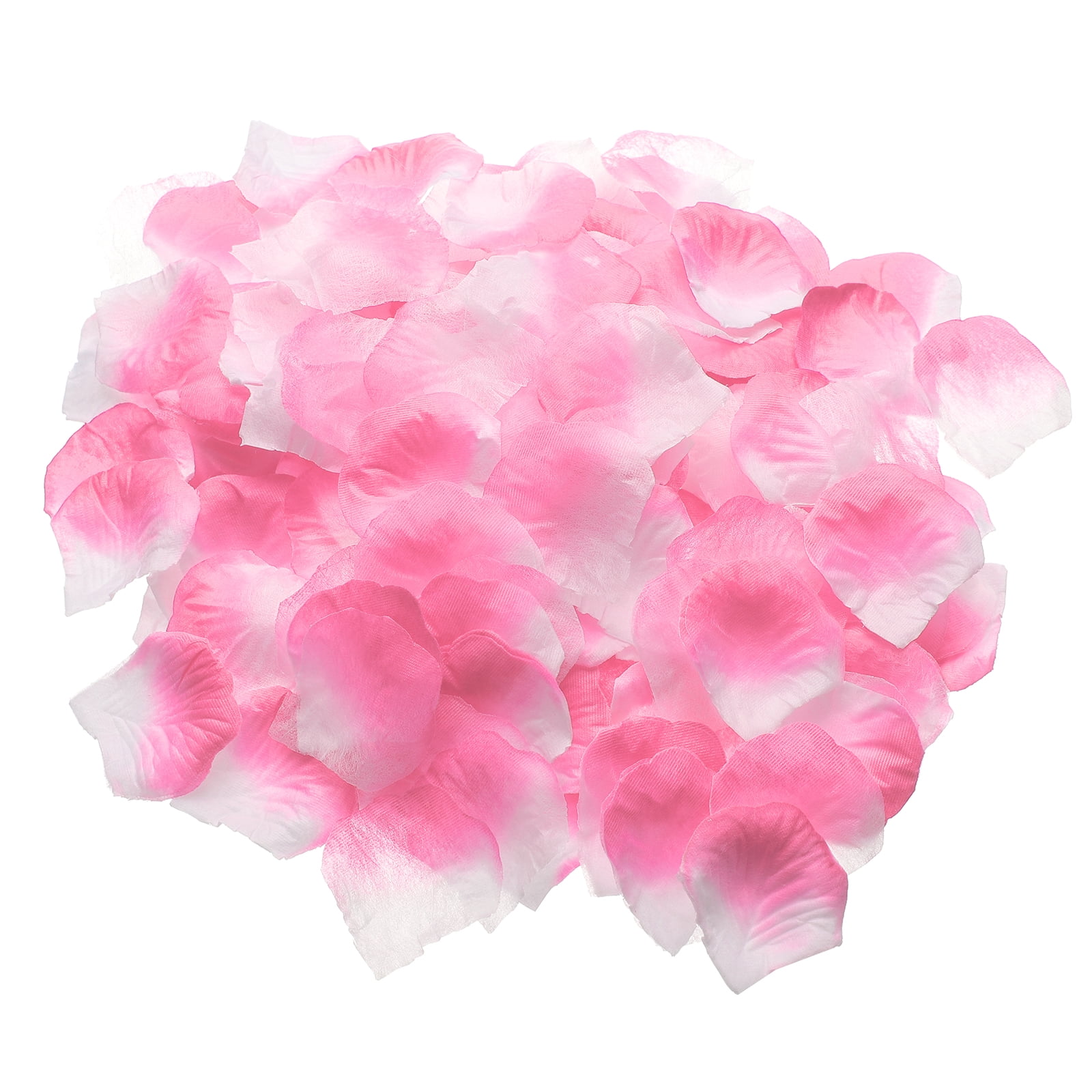 Unique Bargains Silk Fake Flower Petals for Wedding Indoor Decor 1000 Pcs Pink White