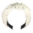 thumbnail image 1 of Unique Bargains Silk Knotted Headband Hairband for Women White 1.2 Inch Wide 1 Pcs, 1 of 7