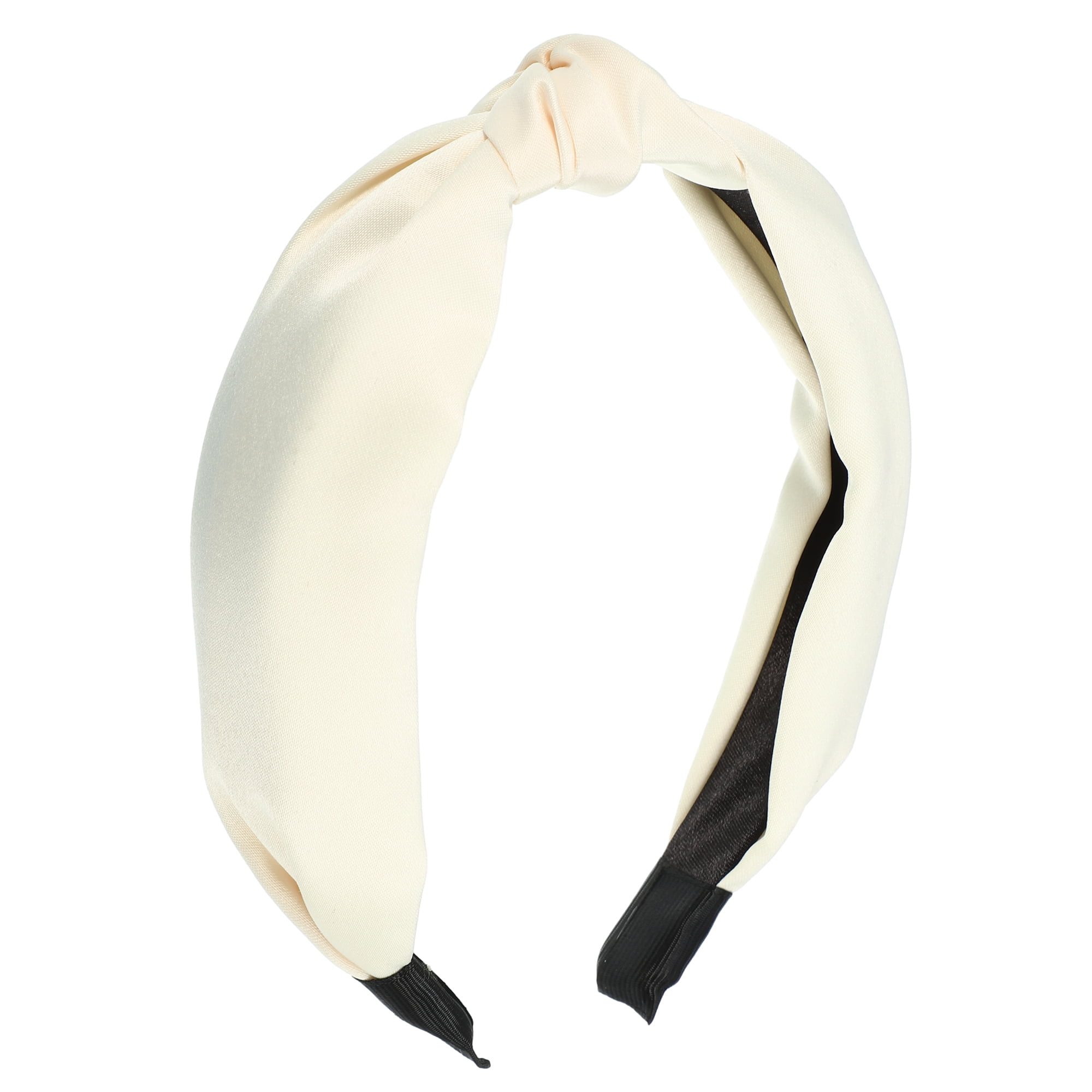 SATIN HAIR BAND BROAD OFF WHITE SATIN HAIR BAND BROAD OFF WHITE