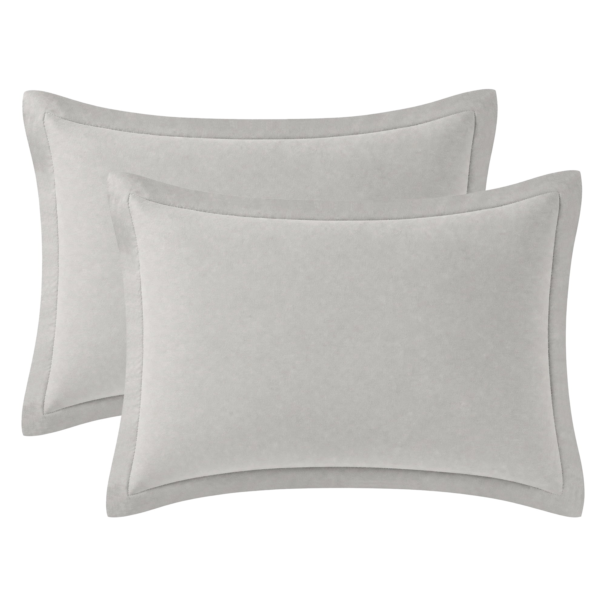 Unique Bargains Silk Pillowcase Set Smooth Cooling Envelope Closure Light Gray