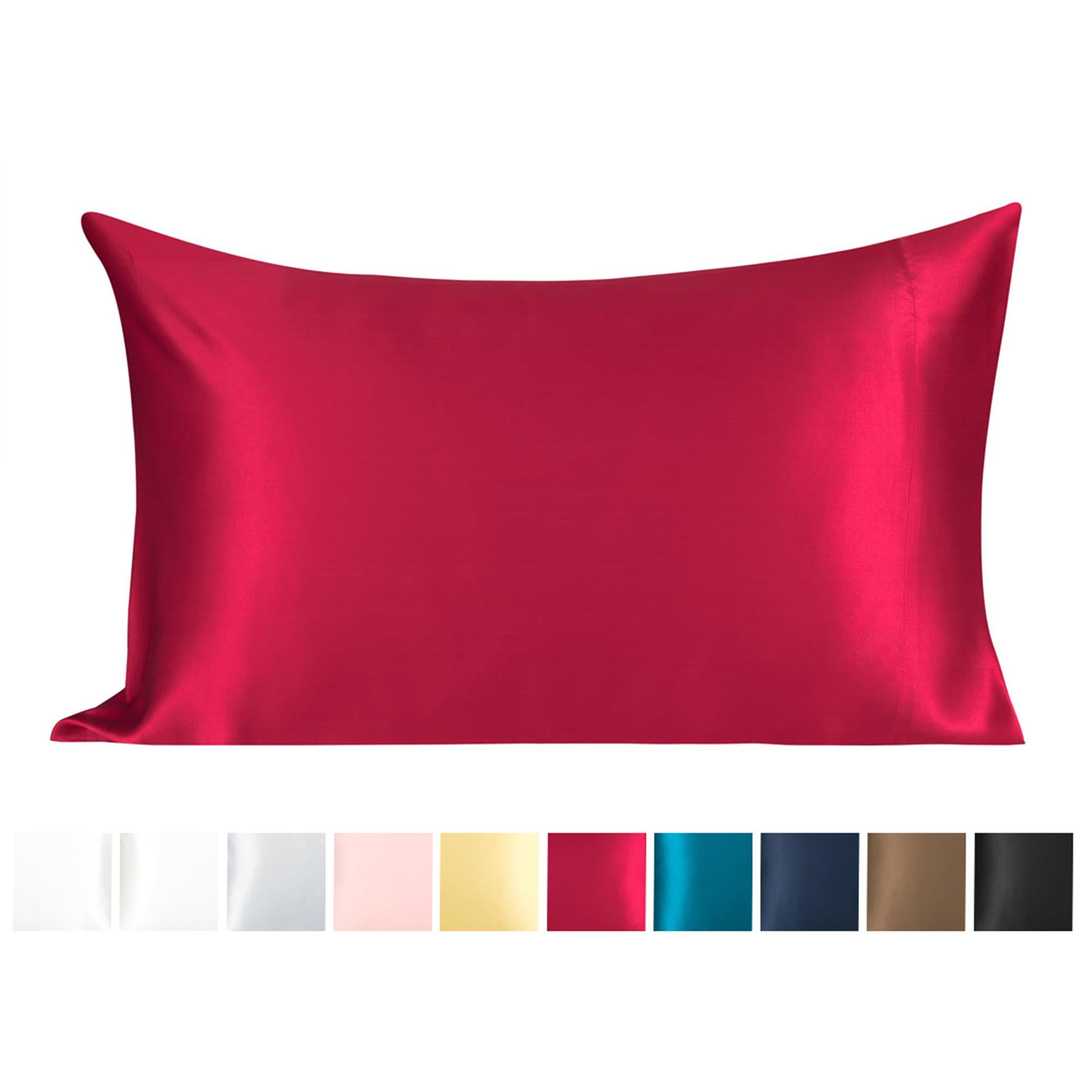Unique Bargains Silk Pillowcase for Hair 1Pcs Burgundy Queen