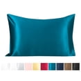 thumbnail image 1 of Unique Bargains Silk Pillowcase for Hair 1Pcs Peacock Blue Standard, 1 of 8