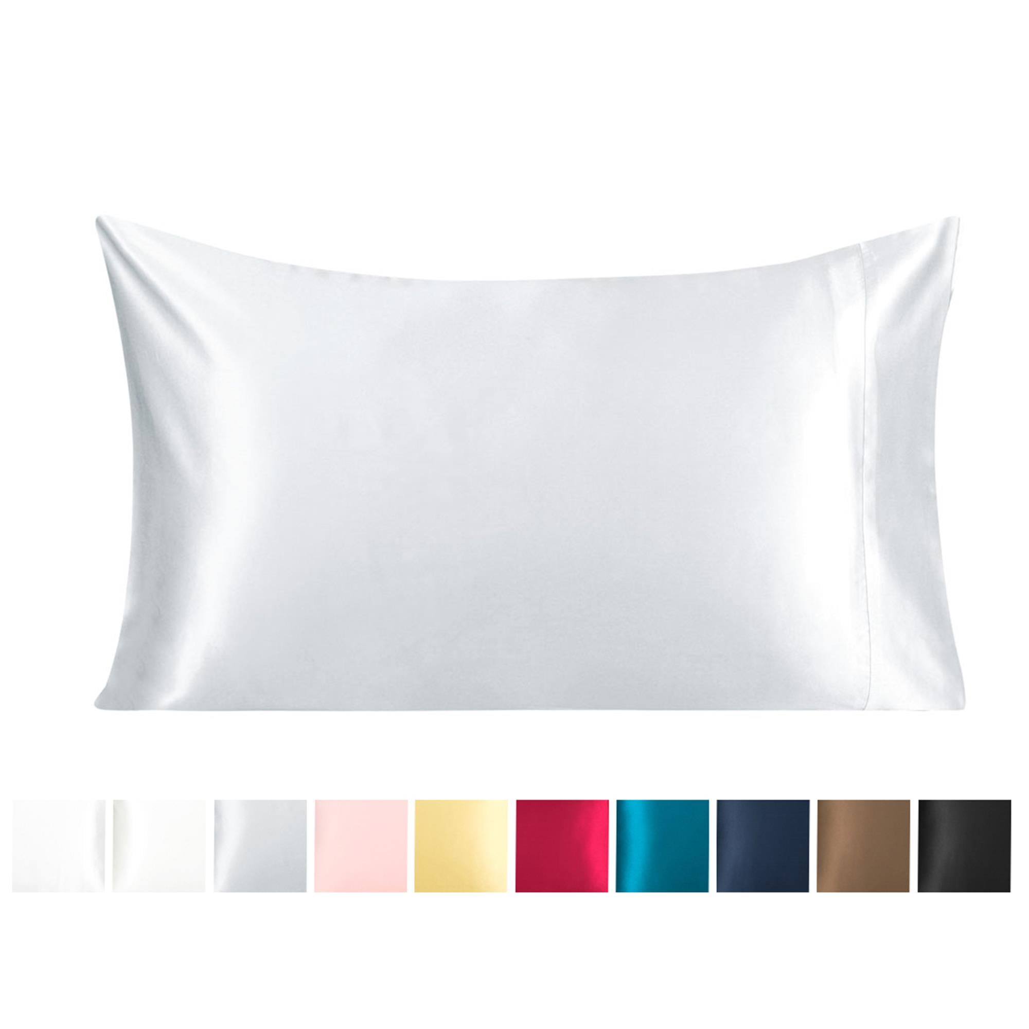 Unique Bargains Silk Pillowcase for Hair 1Pcs Silver Gray Standard
