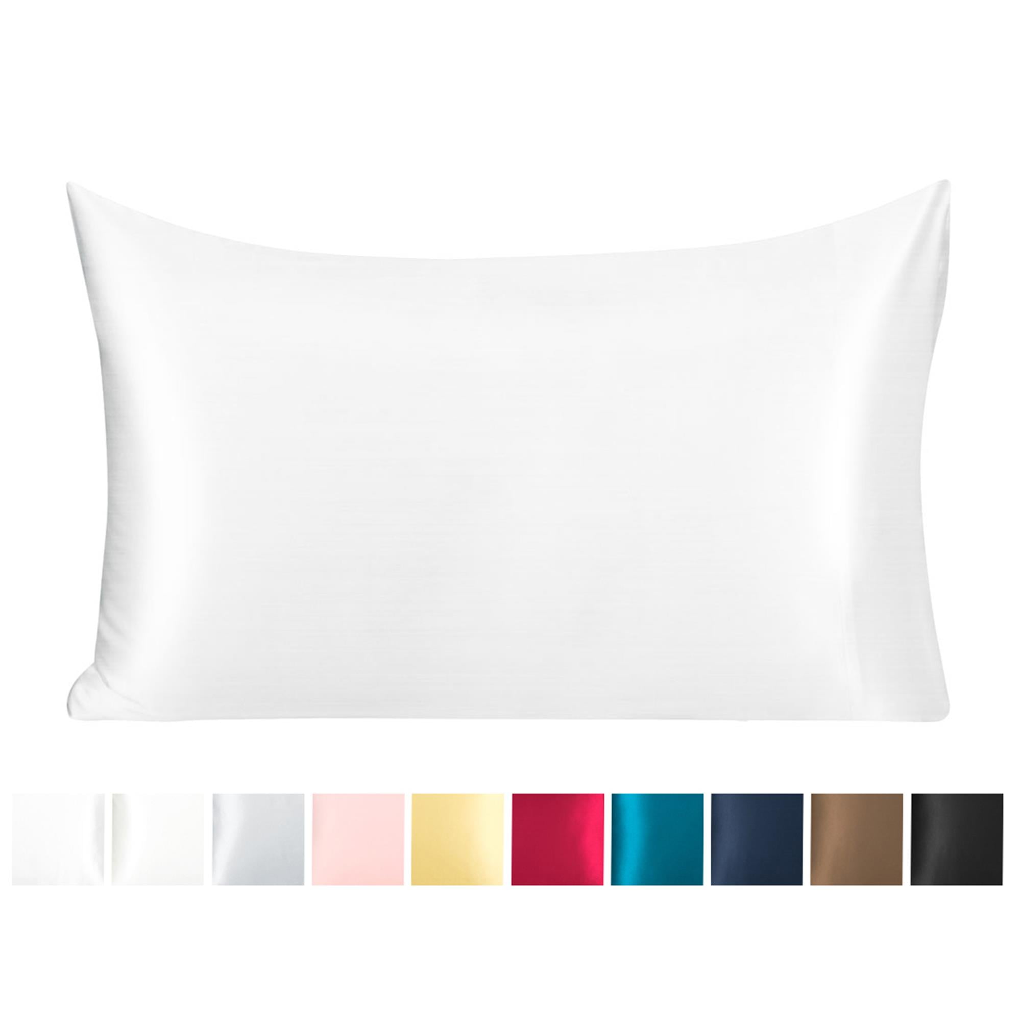 Unique Bargains Silk Pillowcase for Hair 1Pcs White Queen