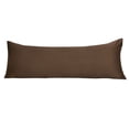 thumbnail image 1 of Unique Bargains Solid Print Woven Pillowcases, Body Pillow, Brown, 1 of 2