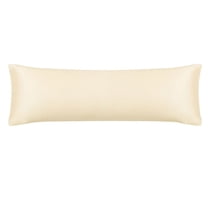 Unique Bargains Solid Print Woven Pillowcases, Body Pillow, Beige
