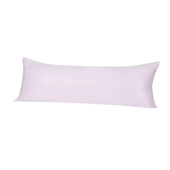 Unique Bargains Silky Satin Zippered Body Pillow Cover, 21" x 48", Lavender Gray