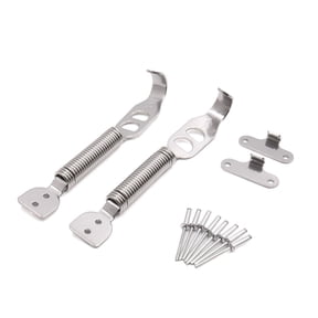 Unique Bargains Silver Tone Auto Car Racing Mount Bonnet Flip Hood Pin Lock Latch Spring Fastener Kit