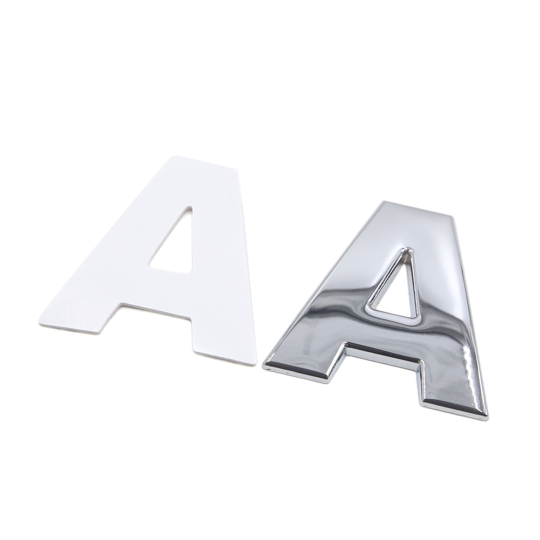 Unique Bargains Silver Tone Metal A Letter Shaped Alphabet Sticker
