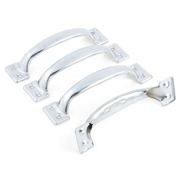 Unique Bargains Silver Tone Metal Arch Window Handle-0.16' Hole Diameter-4 Pack