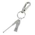 thumbnail image 1 of Unique Bargains Silver Tone Metal Built in File Nail Clippers Trimmer Cutter Earpick Clip Keyring Set, 1 of 1
