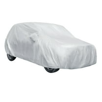 Unique Bargains Silver Tone Sun UV Protection Waterproof Universal Car Cover YL
