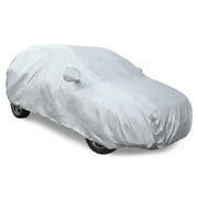 Unique Bargains Silver Tone YL 170T Car Cover Waterproof Scratch Rain Snow Heat Resistant
