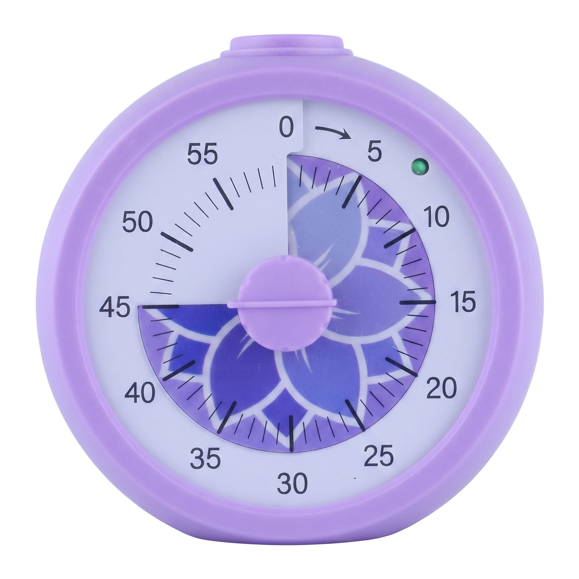 Unique Bargains Simple 60 Minute Timer Digital Visual Timer for Students Purple Circle