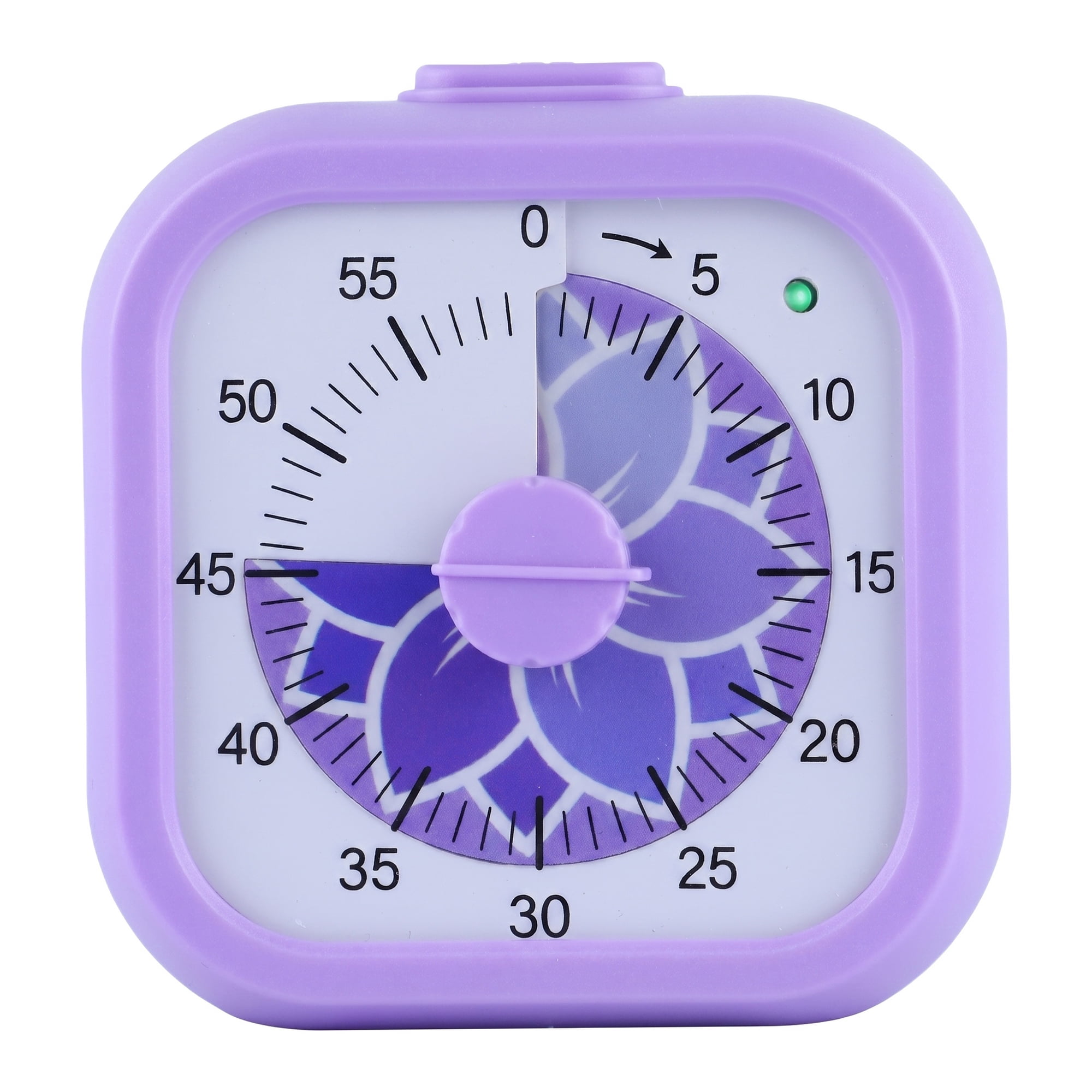 Unique Bargains Simple 60 Minute Timer Digital Visual Timer for Students Purple Square