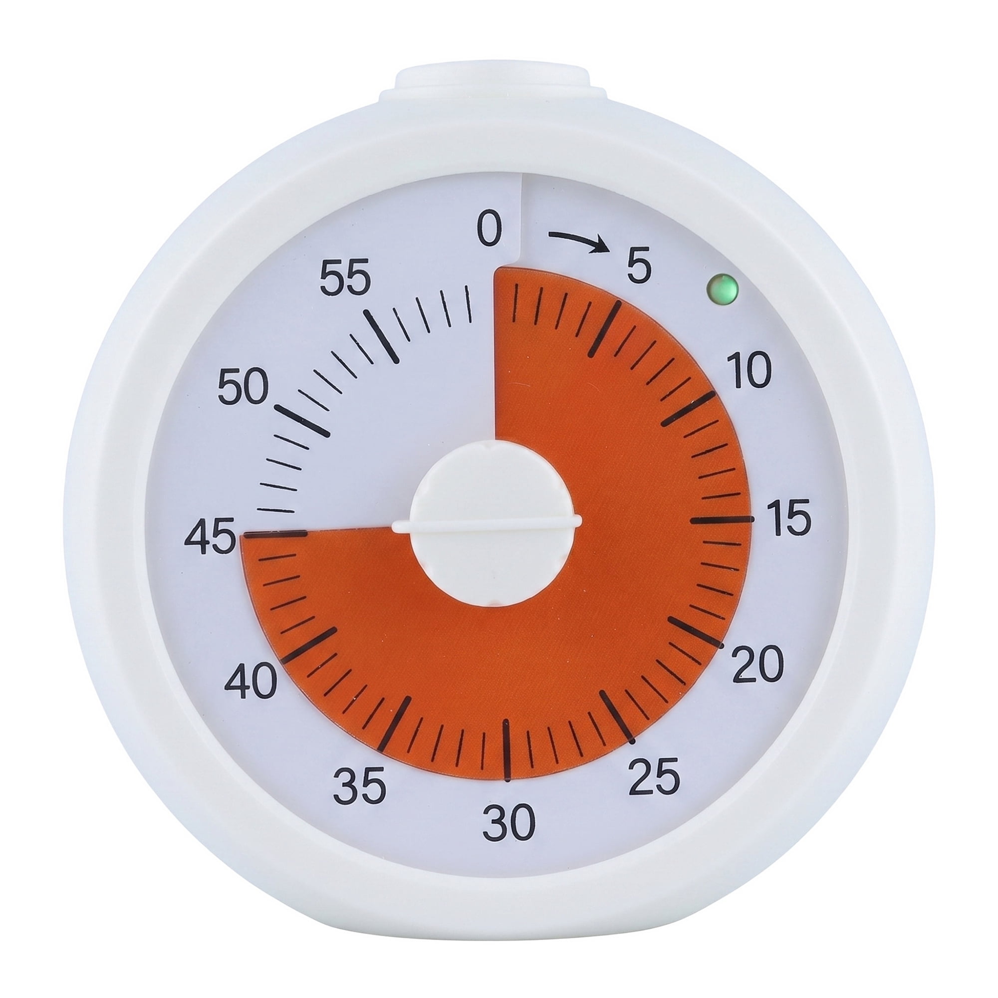 Unique Bargains Simple 60 Minute Timer Digital Visual Timer for Students White Circle