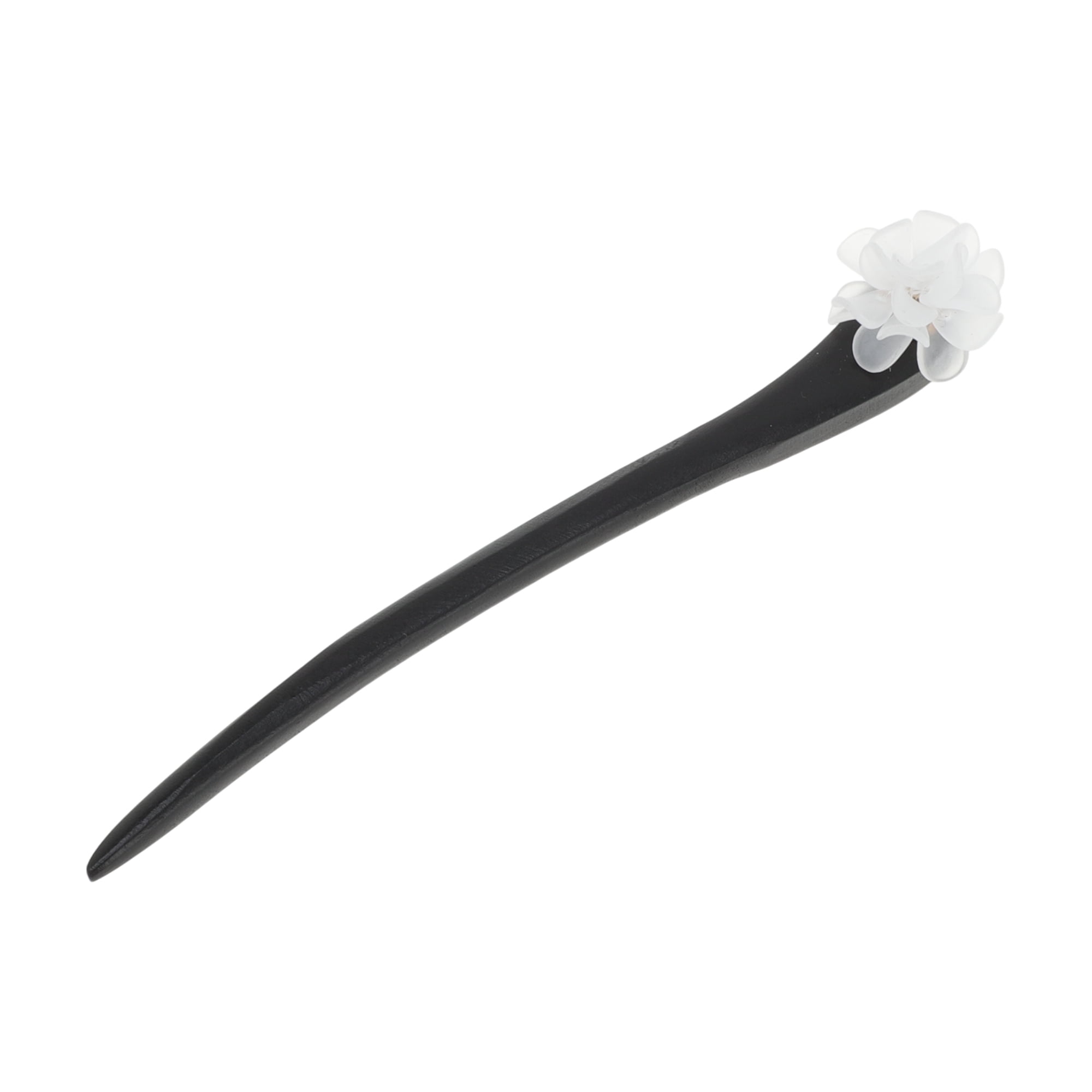 Unique Bargains Simple Comfortable No Slip Flower Hair Chopstick for Women 1 Pc Green