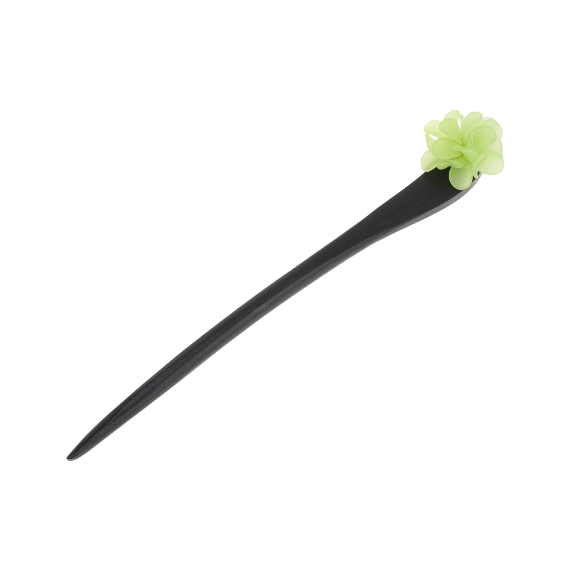 Unique Bargains Simple Comfortable No Slip Flower Hair Chopstick for Women 1 Pc White