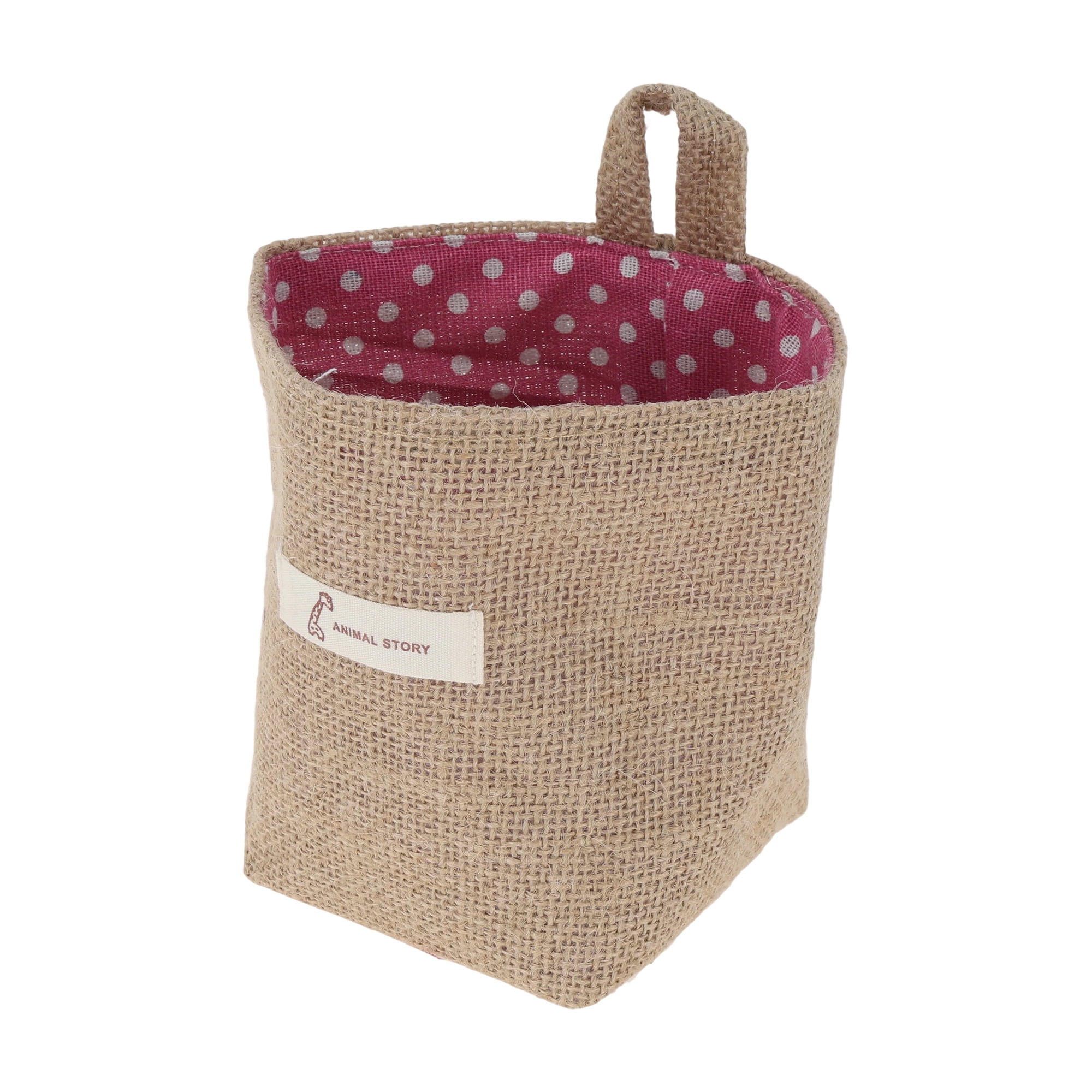 Unique Bargains Simple Durable Hanging Storage Bags 1 Pc Yellow Brown, Red