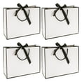 thumbnail image 1 of Unique Bargains 4 Pcs Gift Bags Simple Gift Packaging Black White, 1 of 5