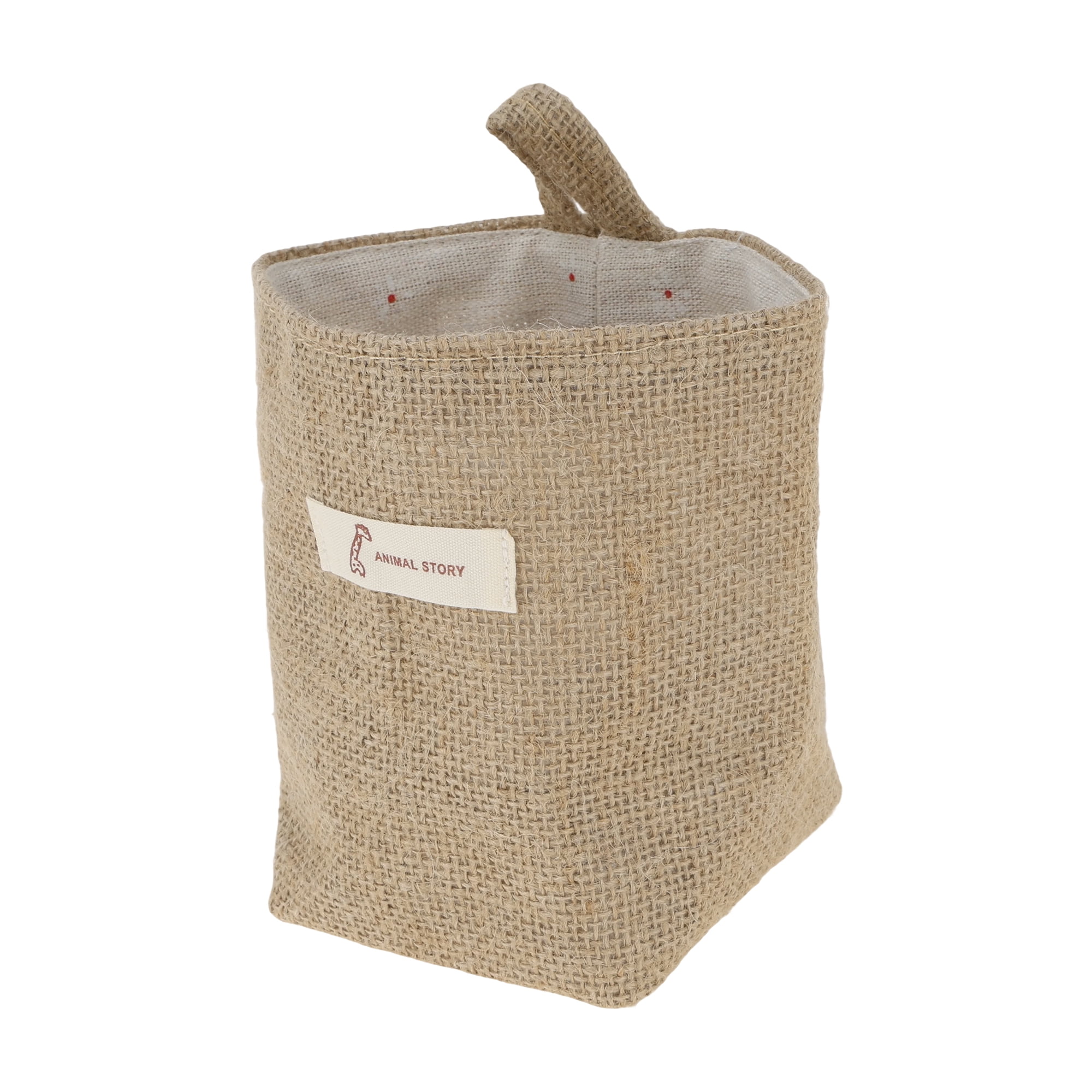 Unique Bargains Simple Reusable Hanging Storage Bags 1 Pc Yellow Brown, Beige Gray