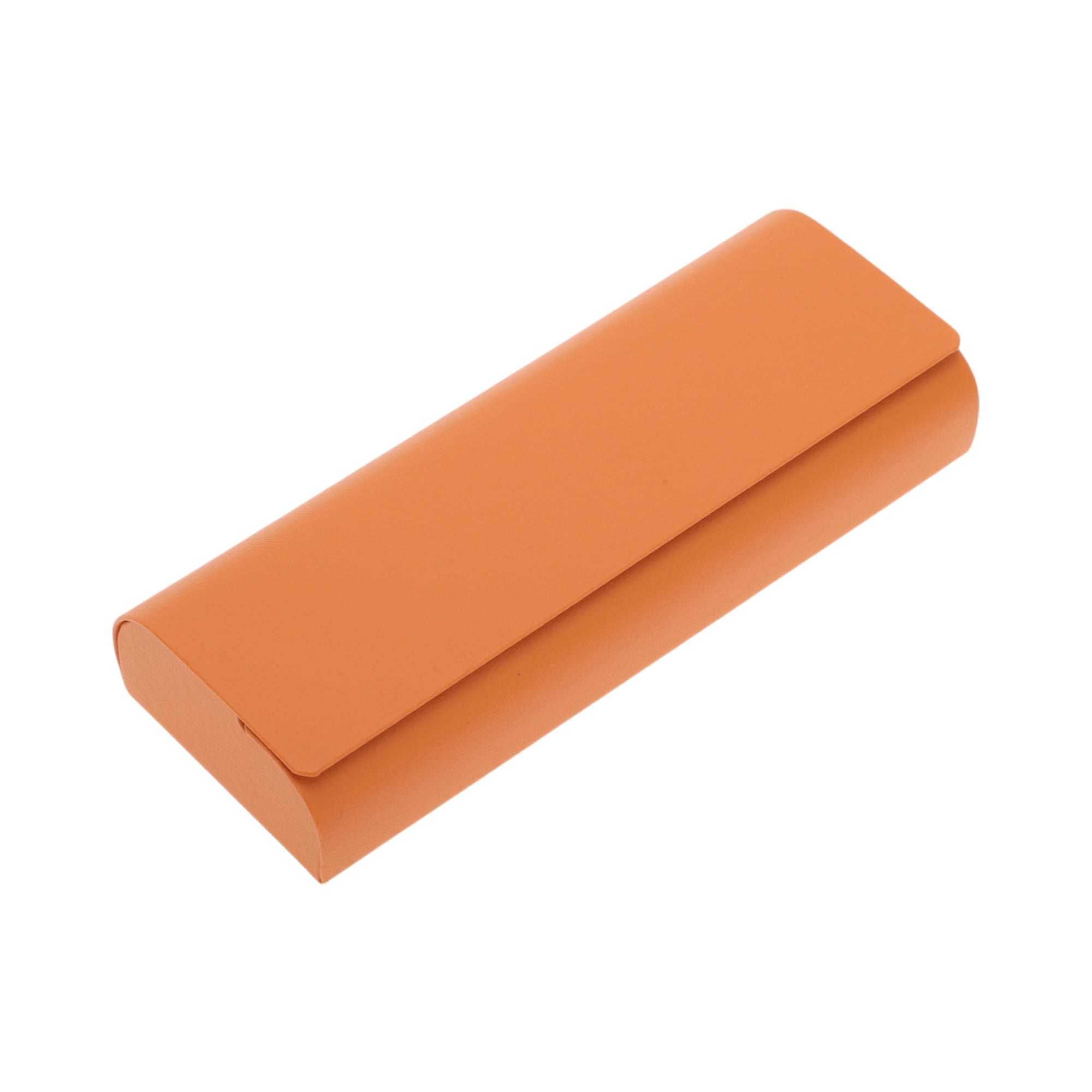 Unique Bargains Simple Solid Eyeglasses Case Portable Eyeglasses Storage Orange