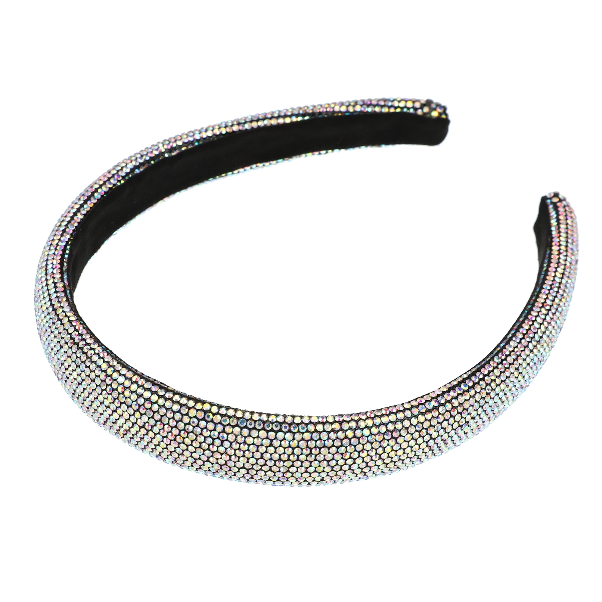 Unique Bargains Simplicity Rhinestone Wide-brimmed Headband Assorted Color 5.59"x0.87"