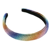 Unique Bargains Simplicity Rhinestone Wide-brimmed Headband Classic Style Headband for Women 5.59"x0.87" Assorted Color