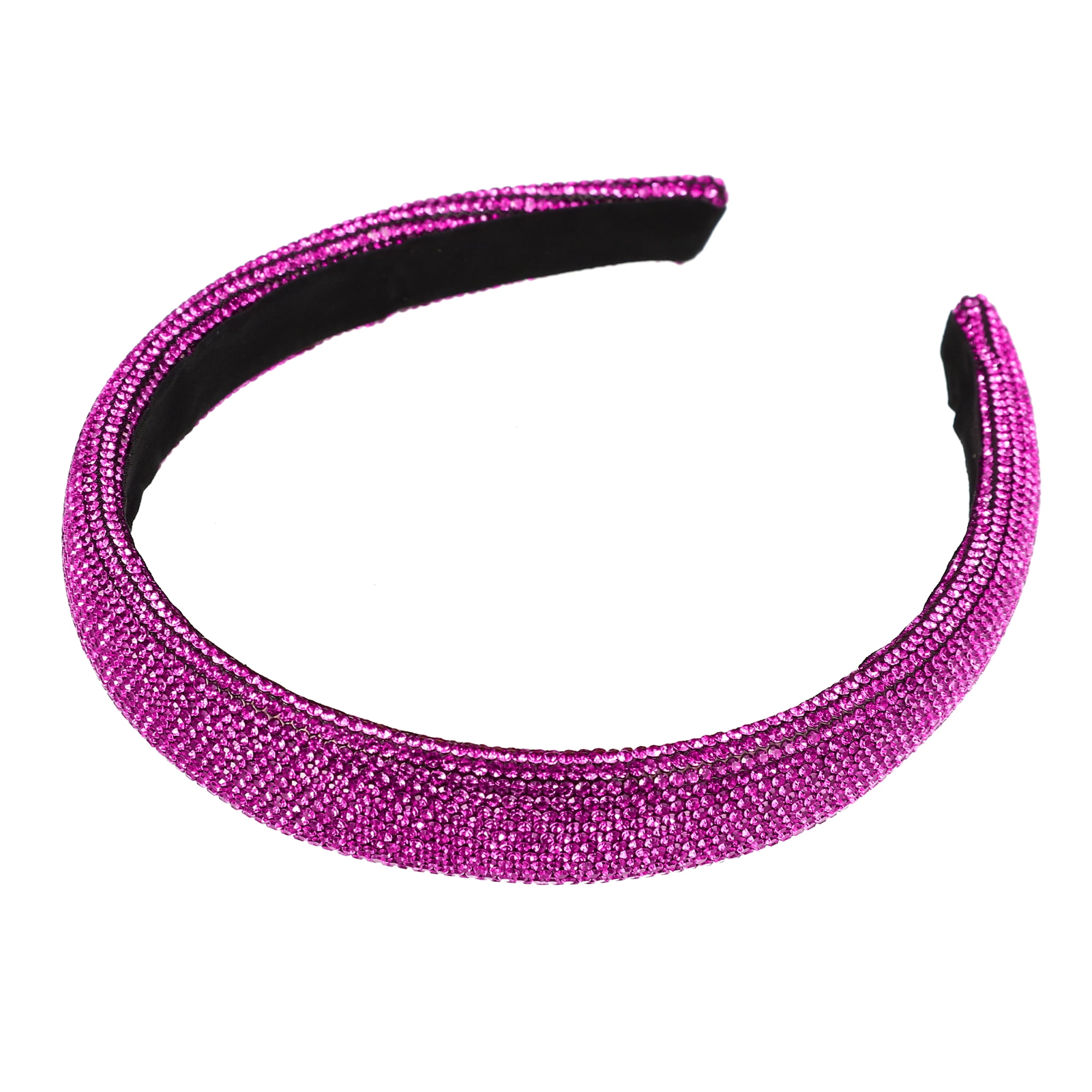 Unique Bargains Simplicity Rhinestone Wide-brimmed Headband Red