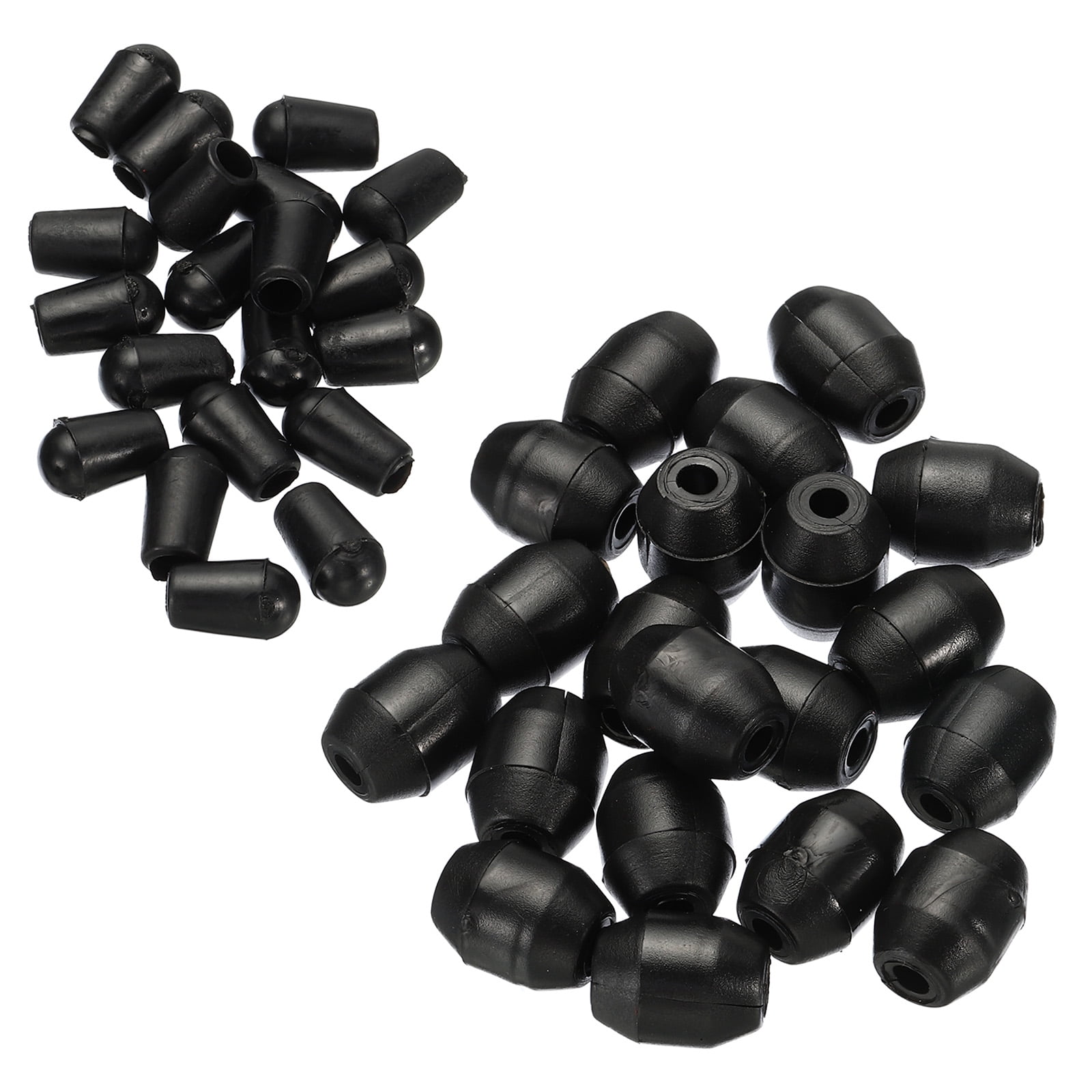Unique Bargains Sink Rack Feet Plastic Sink Protector Feet with Bumpers Cover Black