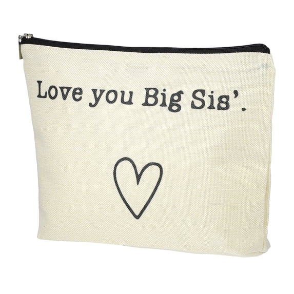Unique Bargains Sister Makeup Bag Love You Big Sis Gift Organizer Bag Sisters Gift Idea Presents for Women Best Friend