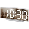 thumbnail image 1 of Unique Bargains Sleek Design Digital Alarm Clock for Bedroom White 6.5"L x 1.6"W x 3.0"H, 1 of 6